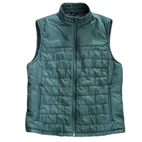 Vintage Abercrombie & Fitch Down Quilted Vest Jacket Mens Size M Green - Picture 1 of 9